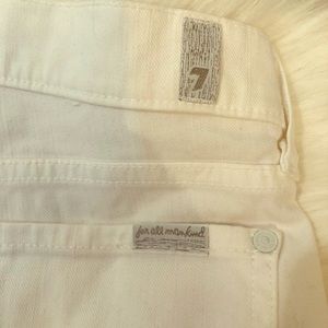 Flash sale!!! 7 for all mankind white jeans
